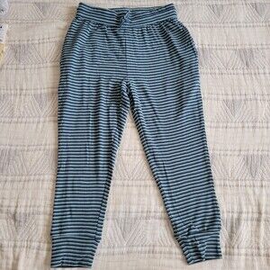 Kate Quinn blue stripe crop jogger XS NWT